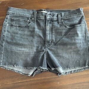 Levi's Black High Rise Jean Shorts